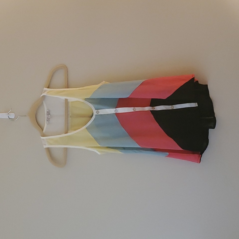 Racerback sheer tank top